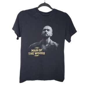 Justin Timberlake Man of the Woods Tour Double Sided Graphic T-Shirt Size Small